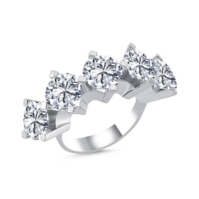 7,50 karat beştaş yüzük — model LP-0081